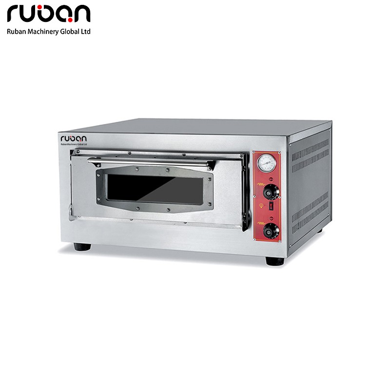 Horno de pizza comercial de gas de alta eficiencia de acero inoxidable para panadería, máquinas de horneado con piedras. - Ruban