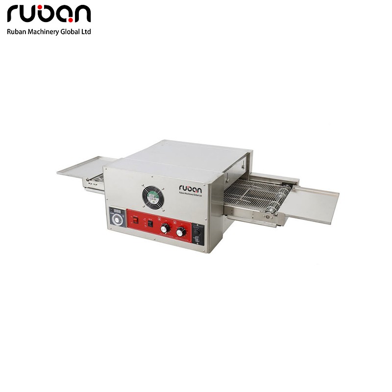 Horno automático eléctrico comercial para pizzas y galletas con cinta transportadora para restaurantes y pizzerías. - Ruban