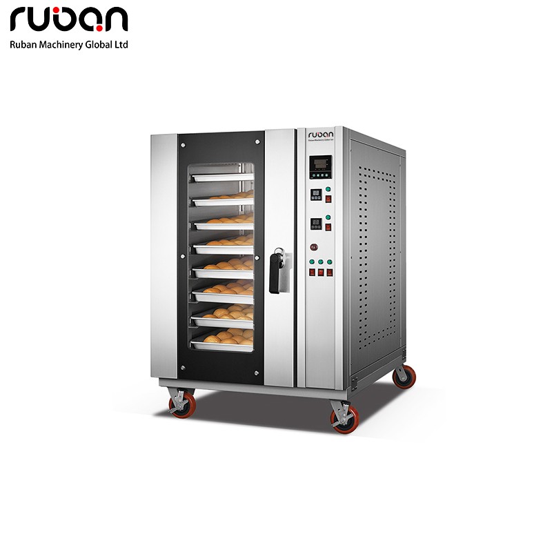 Horno de convección a gas para pan, automático, de acero inoxidable, con 8 bandejas y sistema de aire caliente, uno de los productos más vendidos. - Ruban