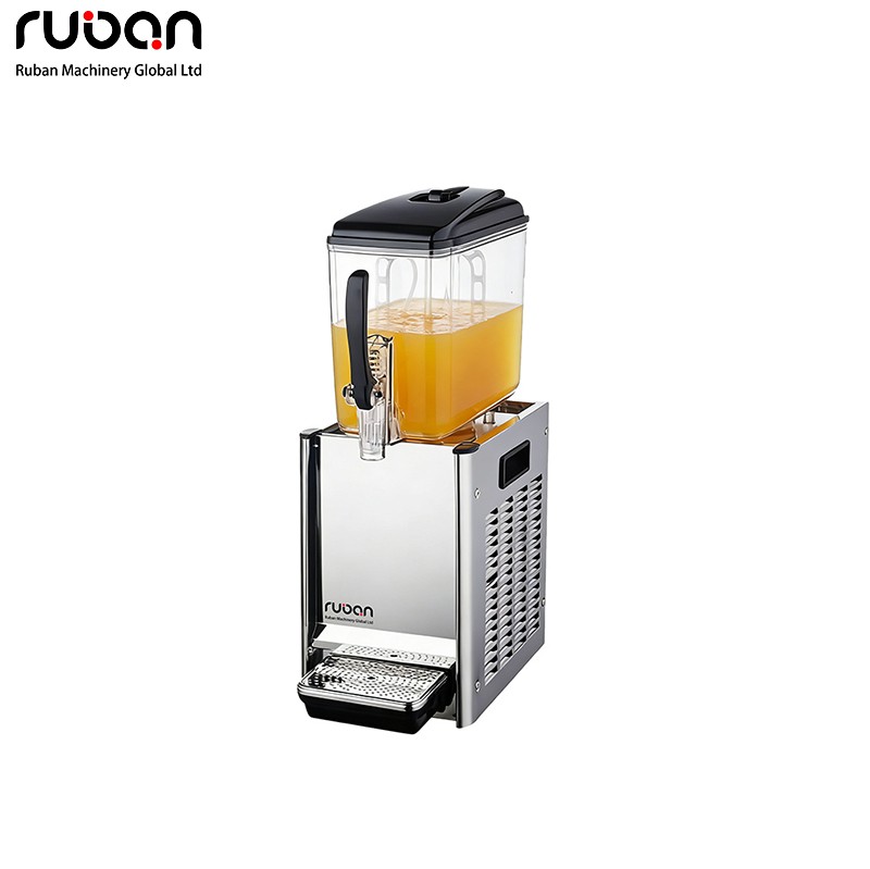 Dispensador de zumos de 12 L/tazón, dispensador comercial de bebidas frías, dispensador de zumos, enfriador, dispensador de bebidas para cafeterías - Ruban