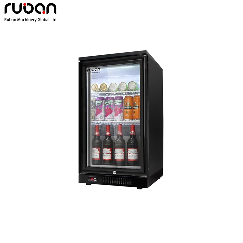 Vitrina refrigerada comercial de vidrio para bebidas, refrigerador de barra trasera, mueble refrigerador. - Ruban
