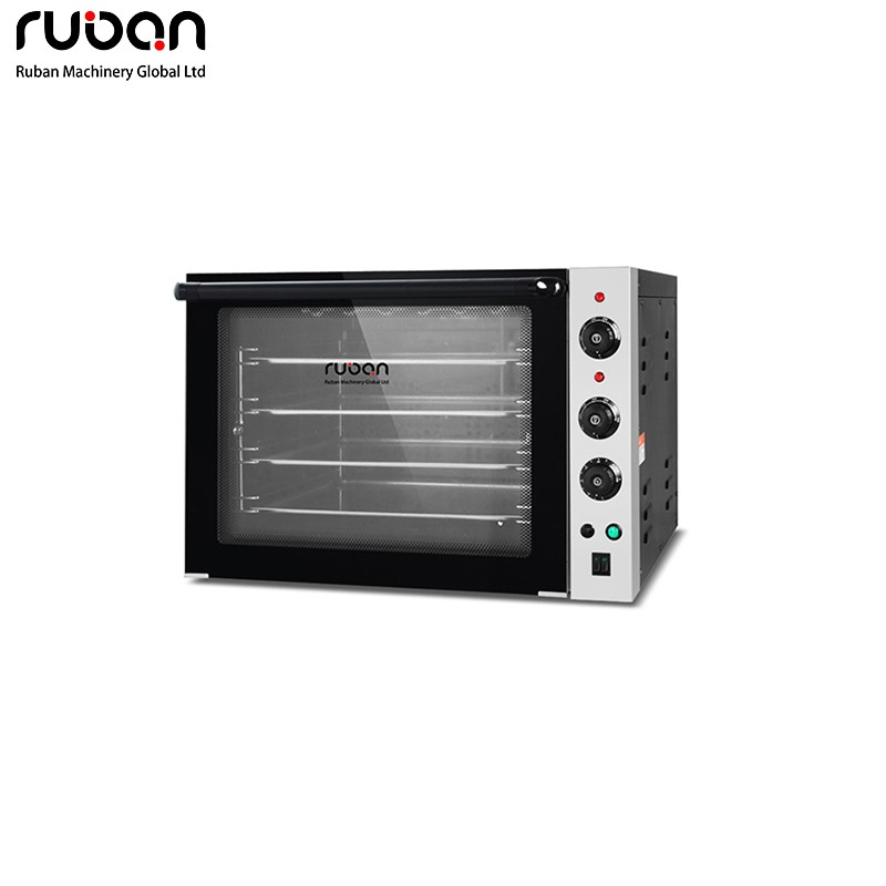 Horno de convección comercial eléctrico para cocina y panadería, de sobremesa, con 4 bandejas. - Ruban