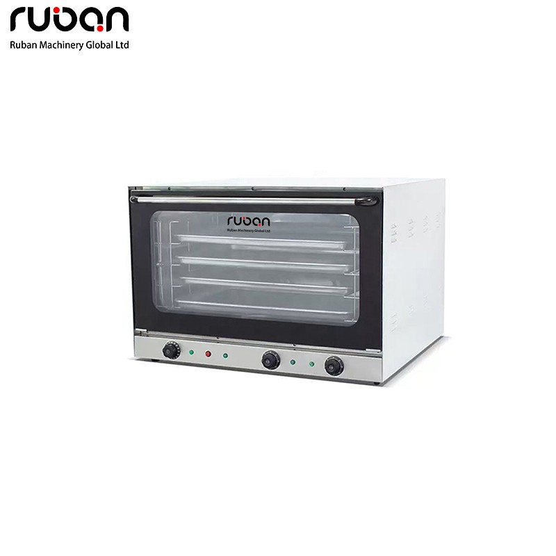 Horno de panadería comercial eléctrico de convección para pan y pasteles, multifuncional con controlador de temperatura. - Ruban