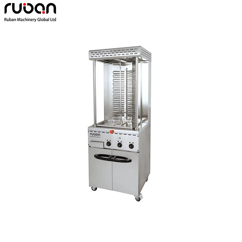 Máquina comercial de shawarma con mueble | Asador vertical para kebab Doner para restaurantes - Ruban