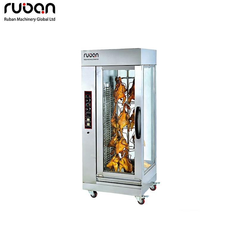 Horno vertical comercial con asador giratorio para shawarma y pollo. - Ruban