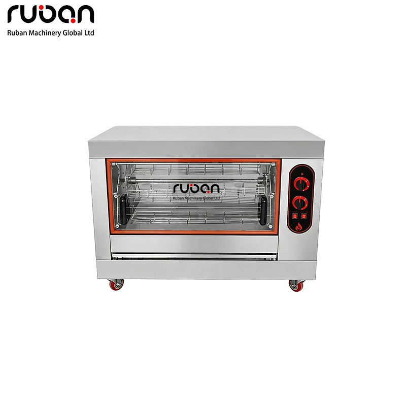 Horno asador de gas comercial de acero inoxidable para encimera, ideal para restaurantes. - Ruban