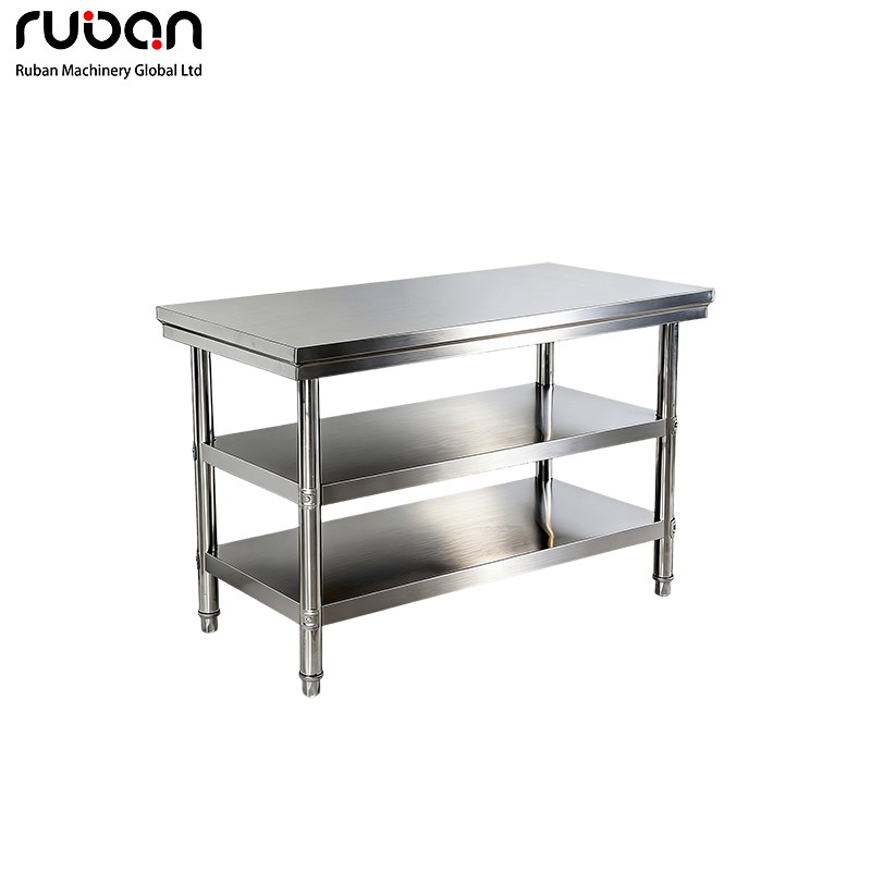 Soporte para equipos de acero inoxidable 304 para restaurantes comerciales. Mesas de trabajo para cocina. - Ruban
