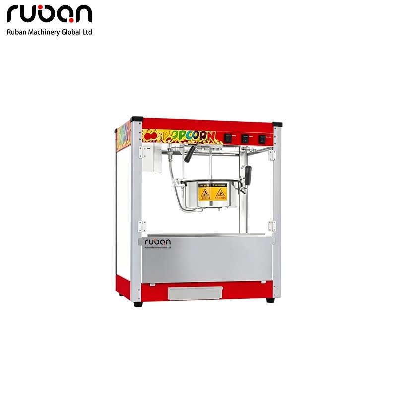Máquina comercial para hacer palomitas de maíz de superficie plana: máquina de alto rendimiento y duradera para la preparación de aperitivos. - Ruban