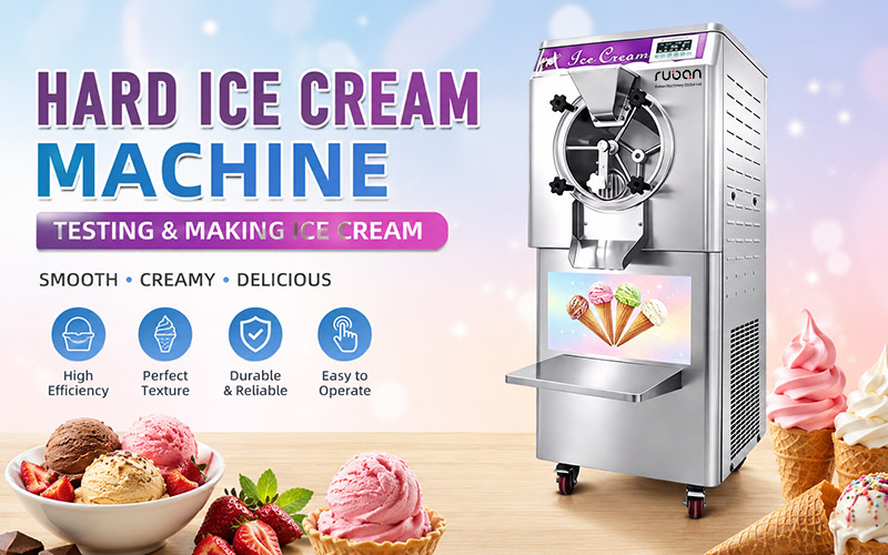Máquina comercial para helados duros