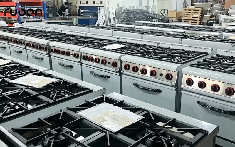 Cocina de gas comercial de alta resistencia fabricada en China