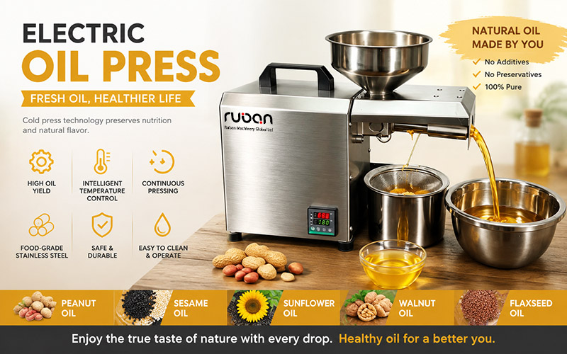 Extractor automático multifuncional de aceite de semillas – Máquina profesional de prensado de aceite en frío y en caliente