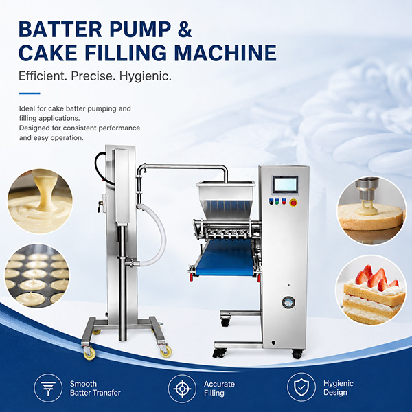 El arte de la precisión: Depósito de masa automatizado con múltiples cabezales 🤖🧁