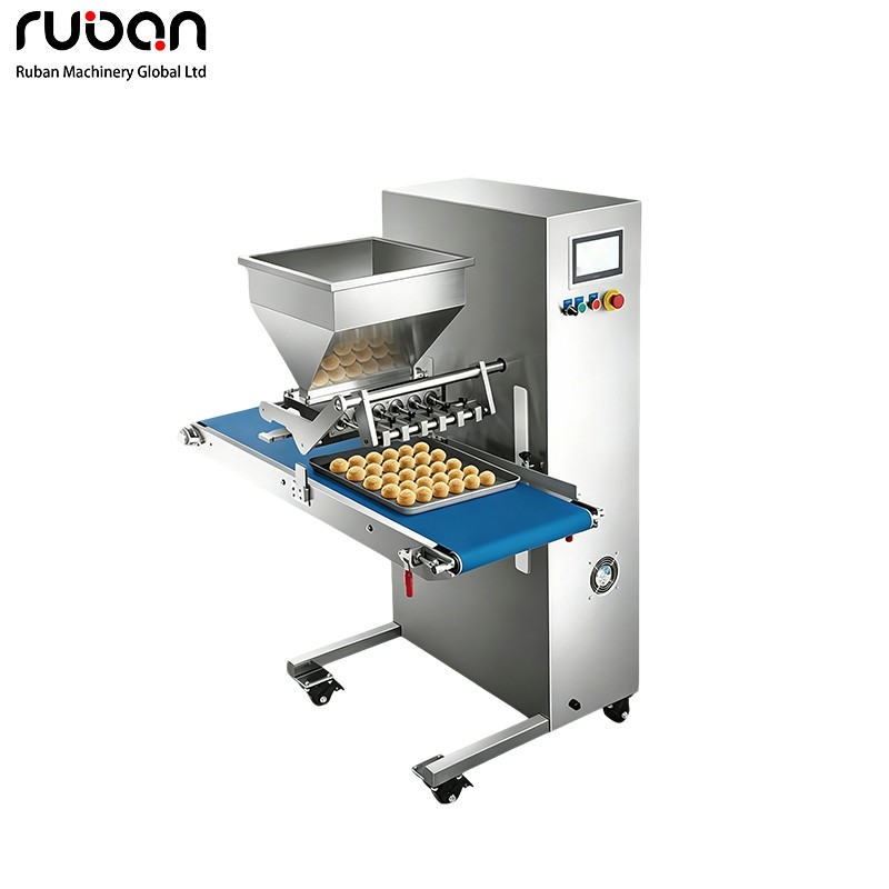 Inyector de pasta de pistón de acero inoxidable de alta resistencia | Máquina de llenado y dosificación cuantitativa de precisión para galletas, hojaldres y macarons - Ruban