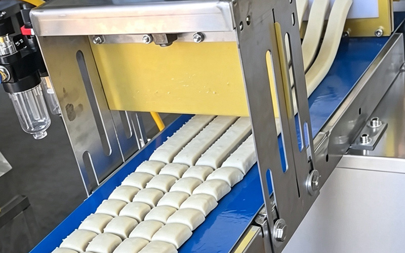 Máquina automática para cortar masa y cubos de alimentos | Divisora ​​comercial de alta velocidad